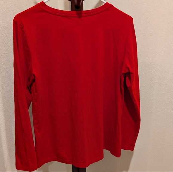 Rhinestone, sequin & beaded red T-shirt by Vinizbena - size L - Picture 8 of 10